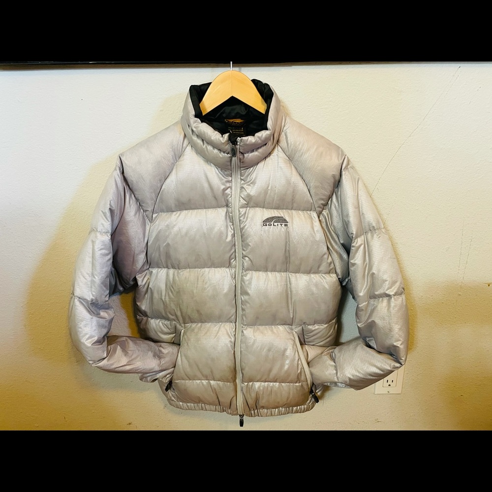 300 fill down jacket. I’m 5’4” hits my waist.